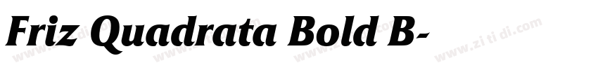 Friz Quadrata Bold B字体转换